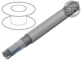 Cablu Bandă Rotund 1,27mm 26x28AWG PVC Gri