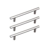 Cumpara ieftin Set 3 Manere din plastic, 2166, lungime 175 mm, distanta gauri 128 mm, crom mat