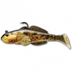 Shad Livetarget Goby Swimbait, culoare Natural-Gold, 8cm, 14g, 3 Buc/Plic