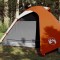 vidaXL Cort de camping cupolă 3 persoane, portocaliu, impermeabil