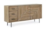 Cumpara ieftin Comoda lemn mango 3 sertare 2 usi Darsey 160x40x83.2 cm