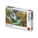 Cumpara ieftin Puzzle lacurile Plitvice, 1000 piese &ndash; DINO TOYS