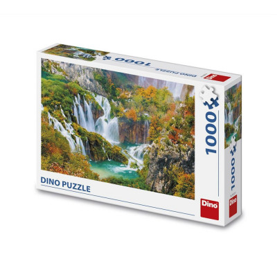 Puzzle lacurile Plitvice, 1000 piese &amp;ndash; DINO TOYS foto