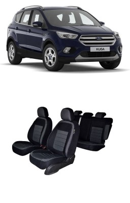 Huse scaune dedicate Ford Kuga (2017-2019) Bancheta fractionata si huse cotiere foto