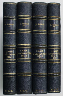L &amp;#039; AME ENCHANTEE par ROMAIN ROLLAND , 4 VOLUMES , 1926 foto