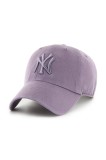47 brand șapcă de baseball din bumbac MLB New York Yankees culoarea violet, uni, B-RGW17GWS-II