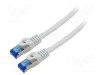 Patch cord S/FTP 6a 1m CCA LSZH gri LANBERG