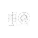 Disc frana Toyota Auris, Avensis, Corolla Verso Motor 1.6, 1.6, 1.8, 1.8, 2.0 D-4D, 2.0 D-4D, diam. 295 mm, OE 58363