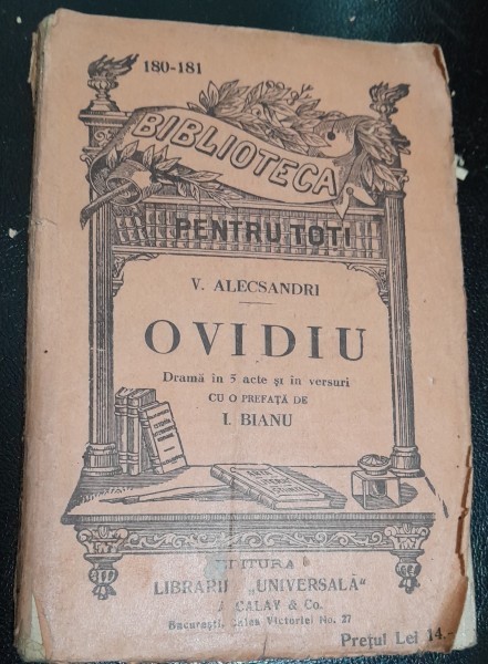 Ovidiu - V. Alecsandri drama in 5 acte si in versuri