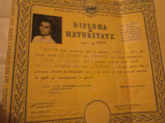 diploma de maturitate an 1957 la scoala nr 7 i l caragiale curs seral a9 foto