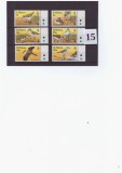 15-ST.HELENA-WWF-PASARI-Serie de 6 timbre MNH, Nestampilat