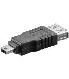 Adaptor OTG mini USB 5 pini la USB A mama pentru case de marcat, Oem