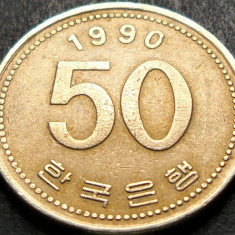 Moneda 50 WON - COREEA DE SUD, anul 1990 * cod 3657