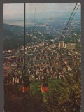 CPIB 25159 CARTE POSTALA - BRASOV, VEDERE GENERALA, TELECABINA, CIRCULATA, 1988, STAMPILE, TIMBRU