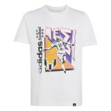 Dětsk&eacute; tričko MESSI Graphic Fun white - 164