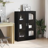 Cumpara ieftin Dulap cu cărți stejar negru 82,5x30,5x115 cm lemn prelucrat