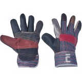 Manusi ROBIN 10/XL, combinate, piele bovina (Červa)