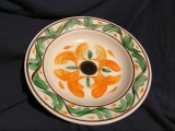 Farfurie romaneasca pictata perioada RSR anii 70 realizata la Sighisoara !