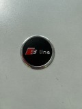 Emblema Capac Roata Audi S Line 60mm Negru Aluminiu