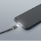 Cablu de date iPhone lightning 1m negru cu iluminare LED rosu delight