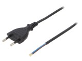 Cablu Electric 2x0,5mm2 PVC Negru 3m