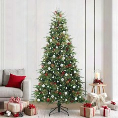 vidaXL Brad de Crăciun artificial cu ramuri articulare Verde 240 cm 3397448