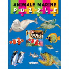 Carte puzzle - animale marine PlayLearn Toys foto