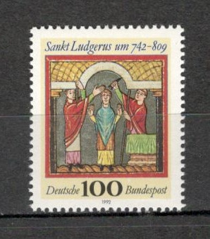 Germania.1992 1200 ani nastere Sf.Ludgerus-Miniatura MG.771 foto