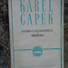 Karel Capek - Război cu salamandrele * Hordubal