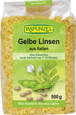 Linte Galbena Bio Rapunzel 500gr foto