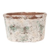 Cumpara ieftin Ghiveci flori teracota bej verde 21x13x12 cm