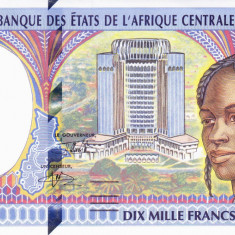 Bancnota Statele Africii Centrale ( Congo ) 10.000 Franci 2000 - P105Cf UNC