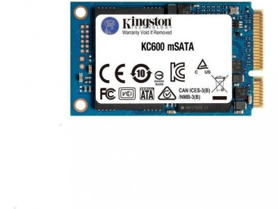 Ssd kingston skcc600 msata drive 1024gb sata 3.0 (6gb/s) r/w speed: 550mbs/520mbs foto