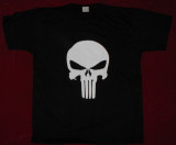 Tricou The Punisher,imprimat pe tricou Keya, XL, Negru
