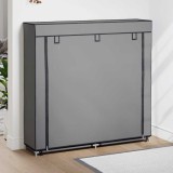 vidaXL Pantofar cu husă, gri, 115x28x110 cm, material textil 282434