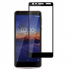 Folie protectie display sticla 5D Full Glue Nokia 5.1 BLACK foto