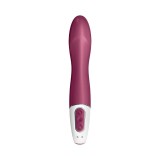 Vibrator SATISFYER Big Heat &ndash; Warming G-Spot Vibrator, funcție de &icirc;ncălzire, control prin aplicație, culoare zmeură