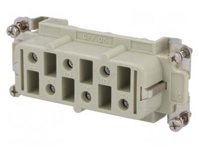 Conector HDC Mamă 6P 35A 400V/690V foto