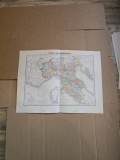 Harta Italia de Nord - Vuillemin, 1873 -