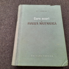 CURS SCURT DE ANALIZA MATEMATICA A I HINCIN RF20/3