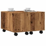Masuta Cafea Gossi Lemn Vechi 60x60x38 cm Lemn Prelucrat Patrata Living