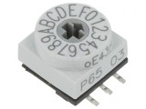 &Icirc;ntrerupător codificare HEX/BCD 16 poziții SMD 80m&Omega;