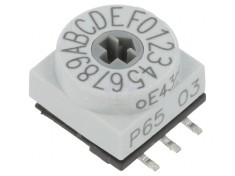 &Icirc;ntrerupător codificare HEX/BCD 16 poziții SMD 80m&Omega;