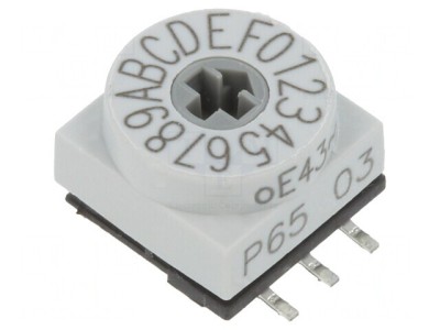 &amp;Icirc;ntrerupător codificare HEX/BCD 16 poziții SMD 80m&amp;Omega; foto