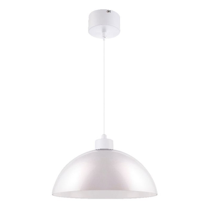 Pendul sfera GoodHome Songor, alb, 1xE27, design modern