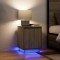 vidaXL Noptiere cu lumini LED 2 buc Stejar Sonoma 38x34x50 cm 861270