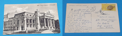 Carte Postala veche RPR circulata, anul 1963 - Iasi - Teatrul National foto
