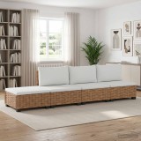 Cumpara ieftin 4 buc. Set de lounge din ratan cu perne GENDT Ratan Natural