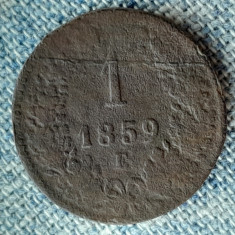 1 KREUZER 1859 E (alba iulia) -IMP.AUSTRIAC