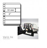 VARIO PVC foi 5S negre pentru timbre - 5 buc.